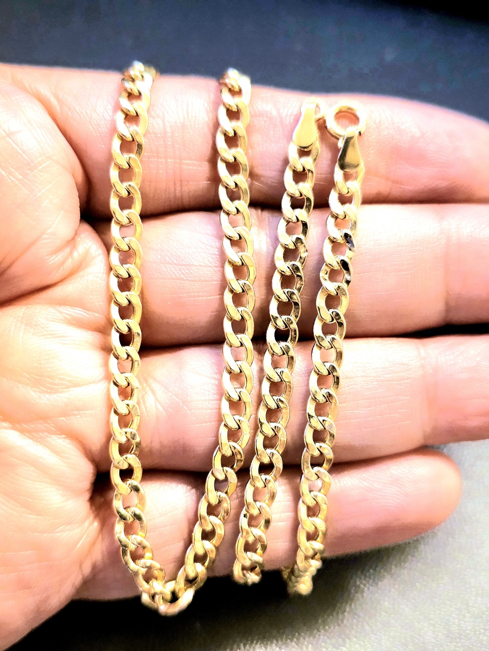 🪷18k Cuban Link Chain Necklace- S18